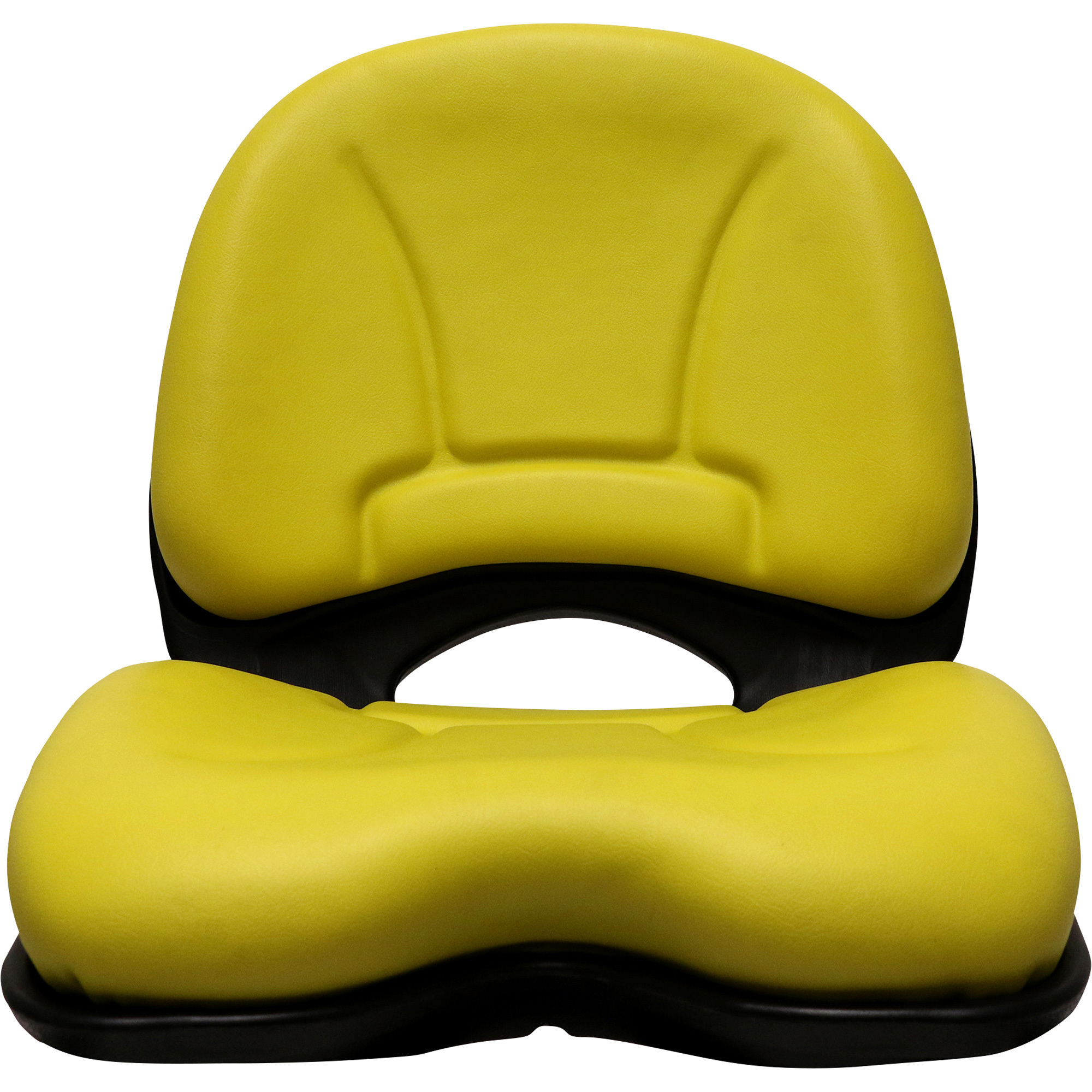 Black Talon 18in. High--Open-Back Lawn Mower Seat, Yellow, Model# 145000YE